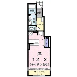 リブレ常盤台C【1階】の間取り