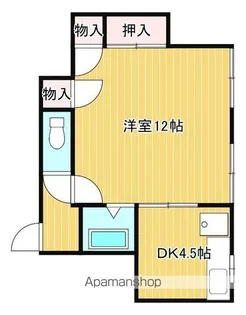 シャンブルピーヌ【2階】の間取り