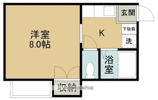 ヨシノ砂山【208号室】の間取り