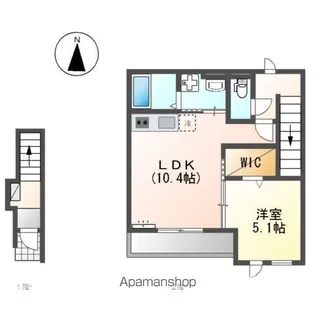 サンシャイン針田Ⅲ【206号室】の間取り