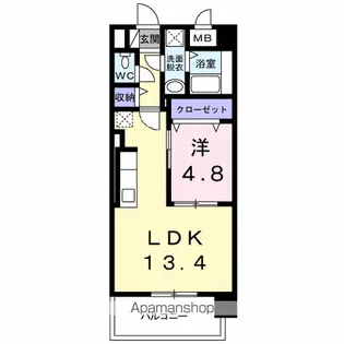 OSANPO上津【6階】の間取り