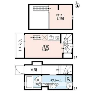 シャレイド豊田本町WEST【1階】の間取り