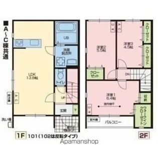 VERDE ESTE (ヴェルデ エスト)【C101号室】の間取り