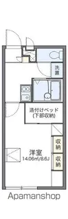 レオパレスミズホ【206号室】の間取り