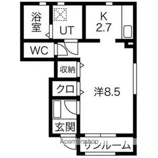 アッシュネクスト【C棟107号室】の間取り