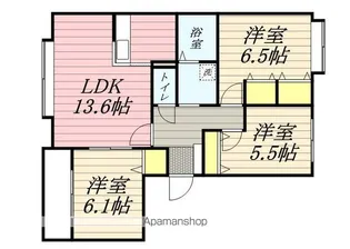 プレアデス篠路【1階】の間取り