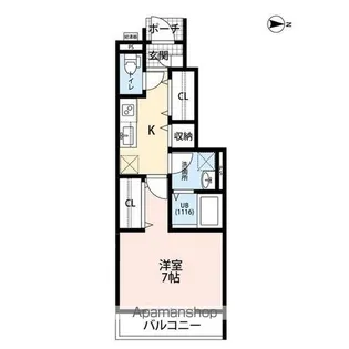 サンフェリーチェ 福大前【102号室】の間取り