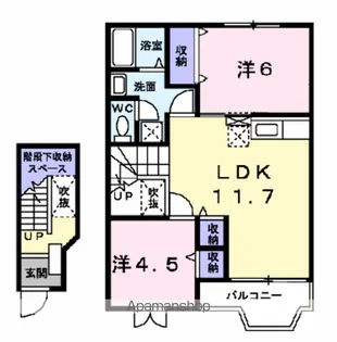 メゾンスターブル【2階】の間取り