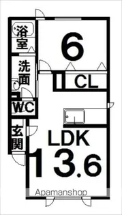 オーブⅢ【1階】の間取り