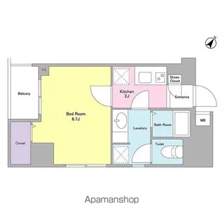 GRAN FELICIA【6階】の間取り