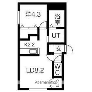 PARENTE N18 (パレンテN18)【401号室号室】の間取り