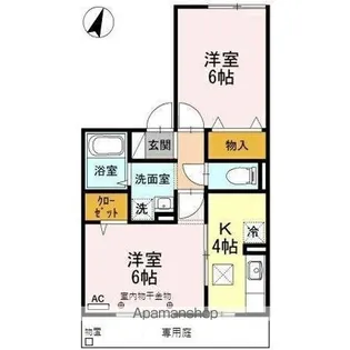コンフォール ターブル A棟【1階】の間取り