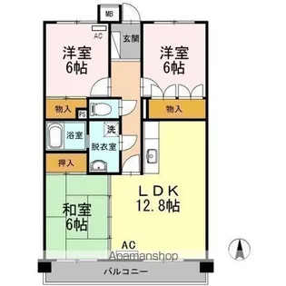 レジデンス17番館【1階】の間取り