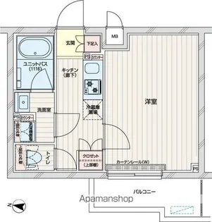ルーブル練馬赤塚【4階】の間取り