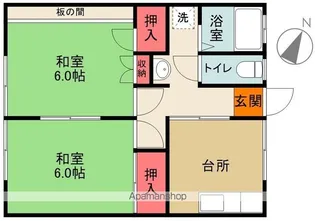 鷺コーポ【102号室】の間取り