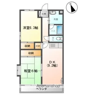 ステイブルシャトー【2階】の間取り