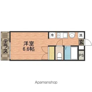 プリズム7番館【1階】の間取り
