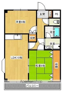 ロジュマンⅡC棟【105号室】の間取り