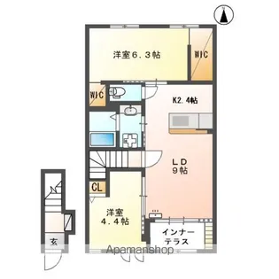 ノア・ブラン【2階】の間取り