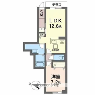 サン ビレッジ【106号室】の間取り