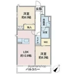 フェリシアガーデン【3階】の間取り