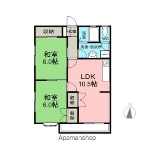 アンジュール関宿【102号室】の間取り