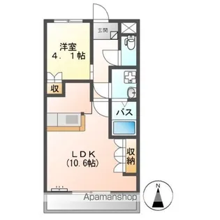 プランドール【1階】の間取り