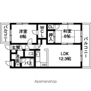 イーストフィールドⅡ【2階】の間取り