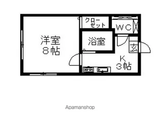 カミングビル【3階】の間取り