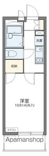 レオパレスカリス【1階】の間取り