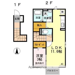 シャルマン【2階】の間取り