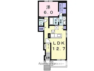 サンライズナカガワL【1階】の間取り