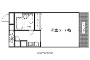 ハイライフ西ノ岡【306号室】の間取り