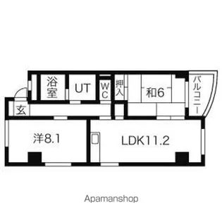 良和第一マンション【705号室】の間取り