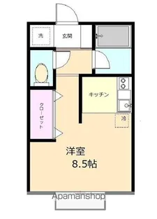 サカモトウエストⅠ【203号室】の間取り
