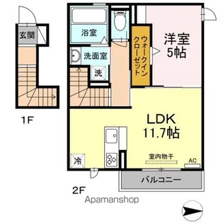 プレジール【2階】の間取り