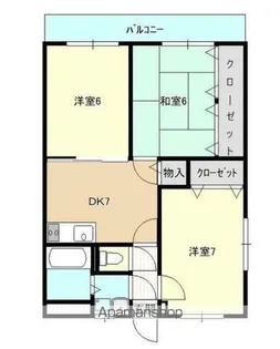 ユーミーグランディール【3階】の間取り