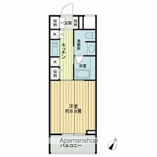 クロスレジデンス白金高輪【2階】の間取り