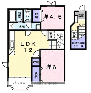 メルヴェイユーSAKURA.B【2階】の間取り