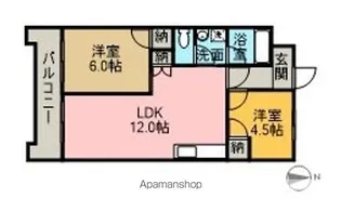 パソナⅤ・Ⅵ【3階】の間取り