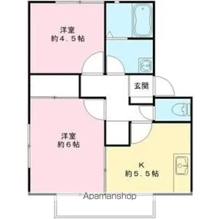 サンガーデン・カネコC【1階】の間取り
