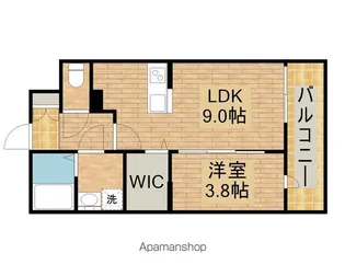 サザンクレスト高師浜【508号室】の間取り