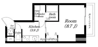 コージーコート石山【601号室】の間取り