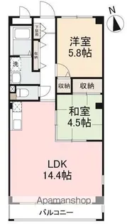 メゾン・ド・パリスA・B【B301号室】の間取り