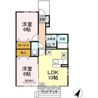 コートハウス Ⅴ【1階】の間取り