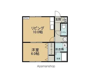 やはぎメッツ【A202号室】の間取り
