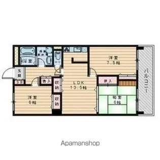 三旺マンション藤ヶ丘東【9階】の間取り