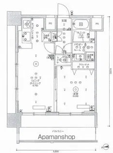 スカイコート上野稲荷町【12階】の間取り