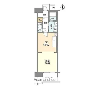 アーバンドエル八事石坂【9階】の間取り