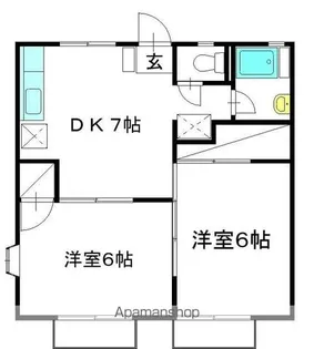 メゾンソレイユ(中根)【102号室】の間取り